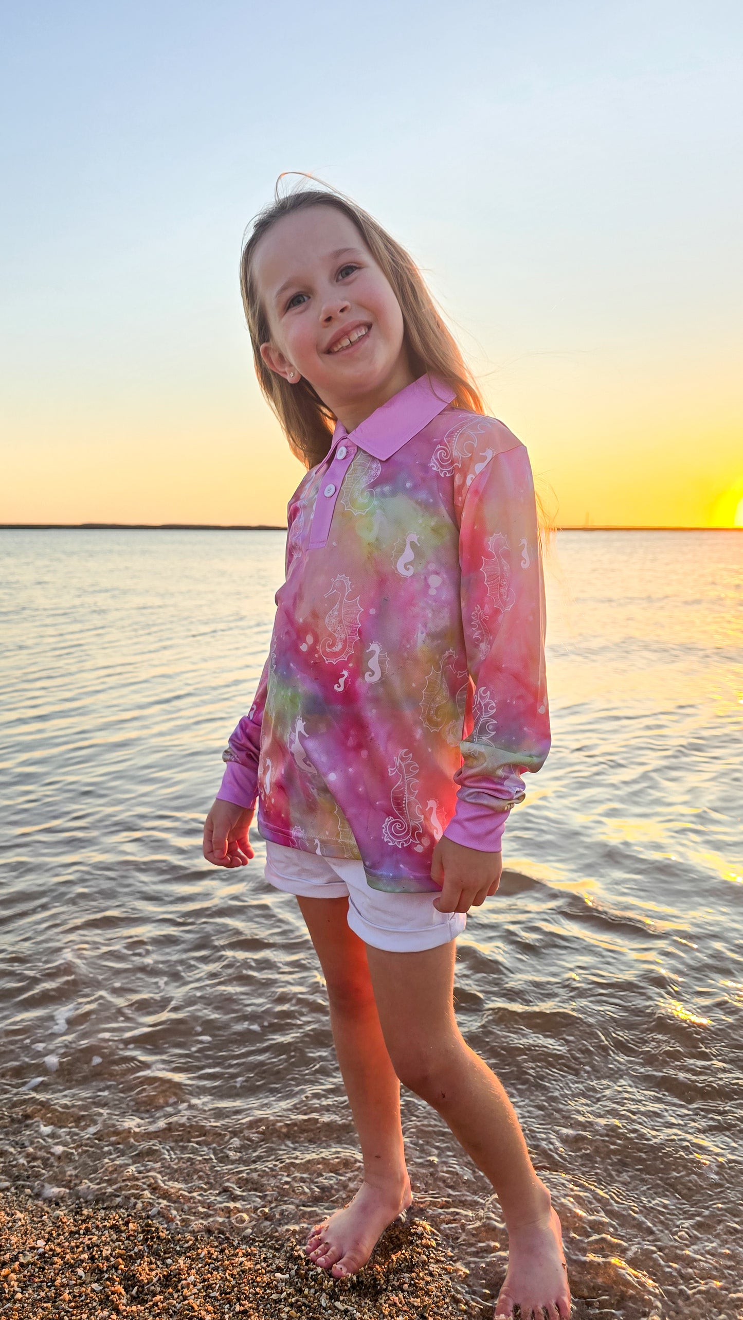 RETAIL - Fishing Shirt - Seahorse Symphony