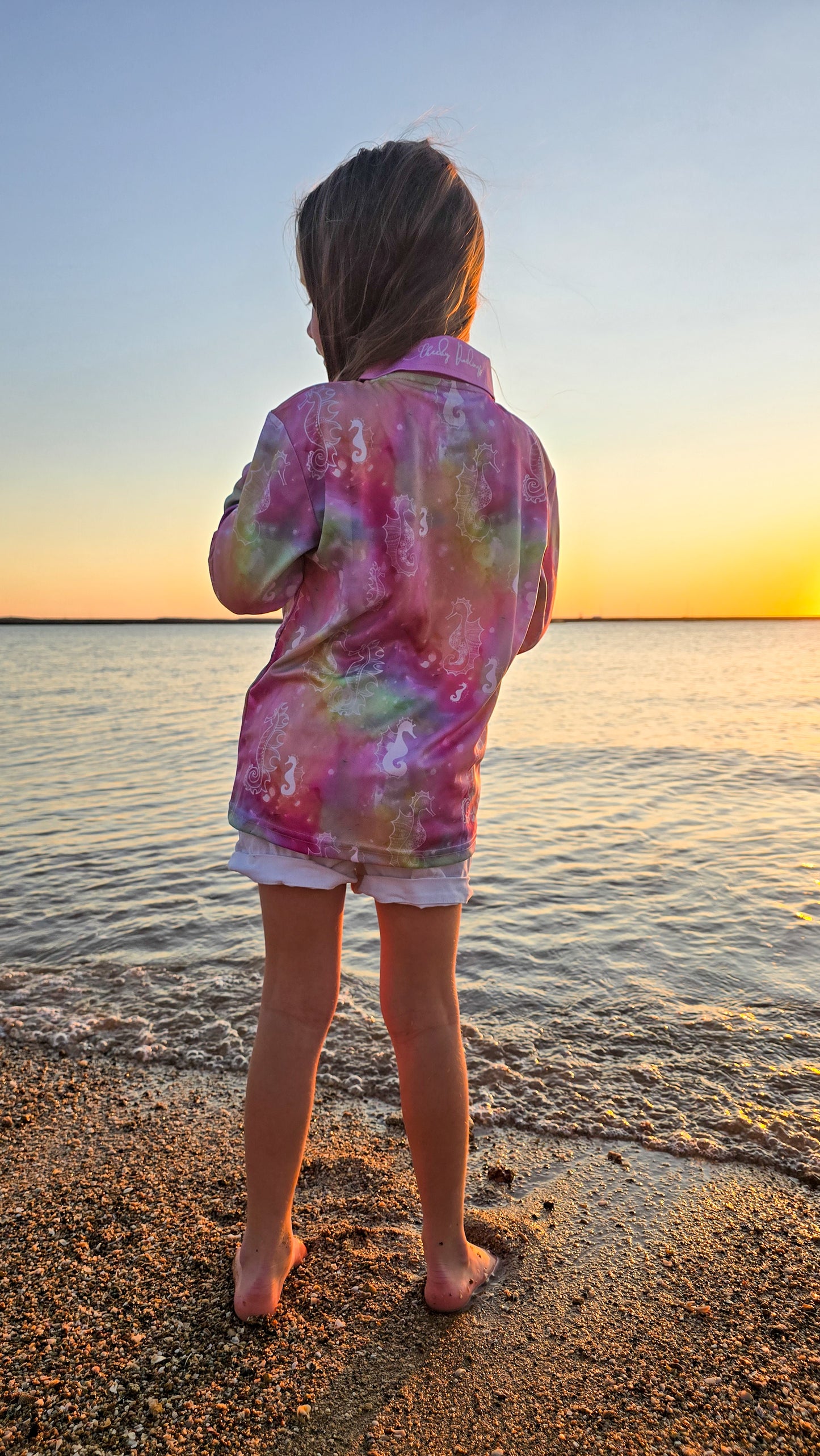 RETAIL - Fishing Shirt - Seahorse Symphony