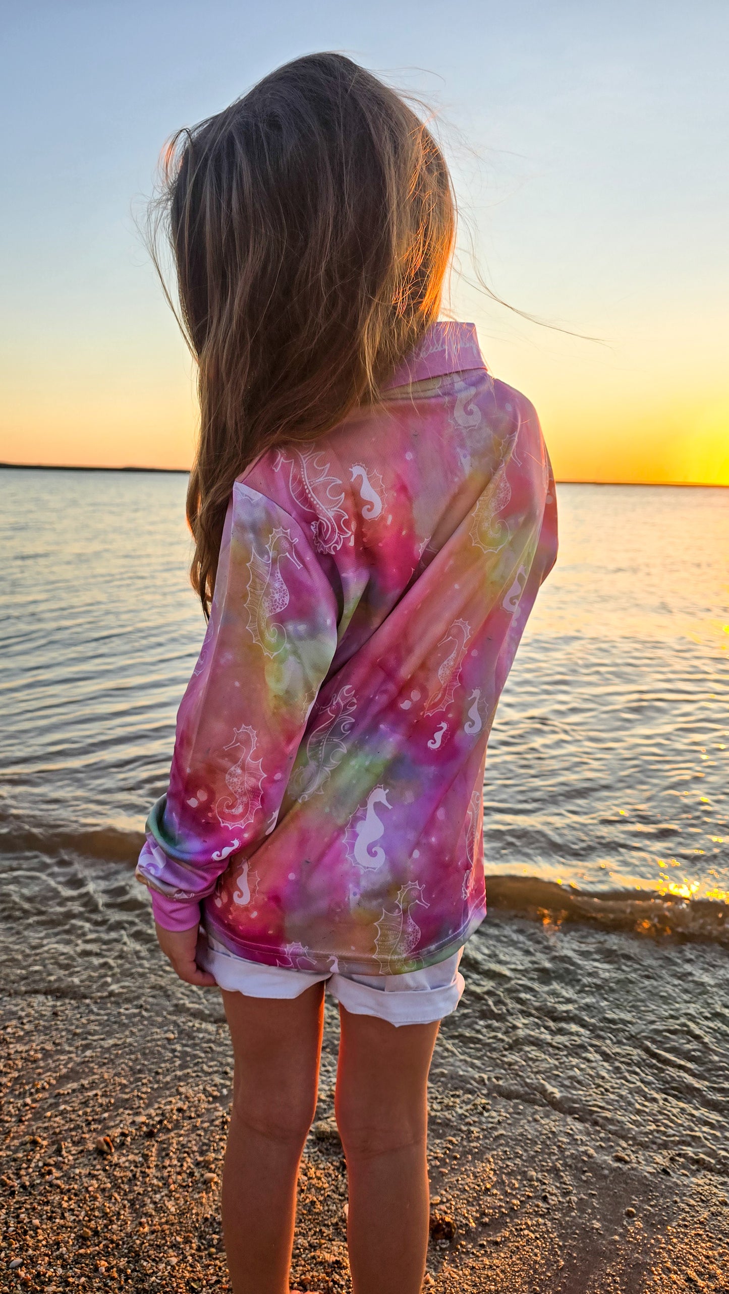 RETAIL - Fishing Shirt - Seahorse Symphony