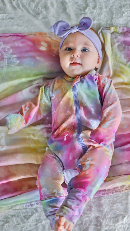 Zip Suit - Seahorse Symphony