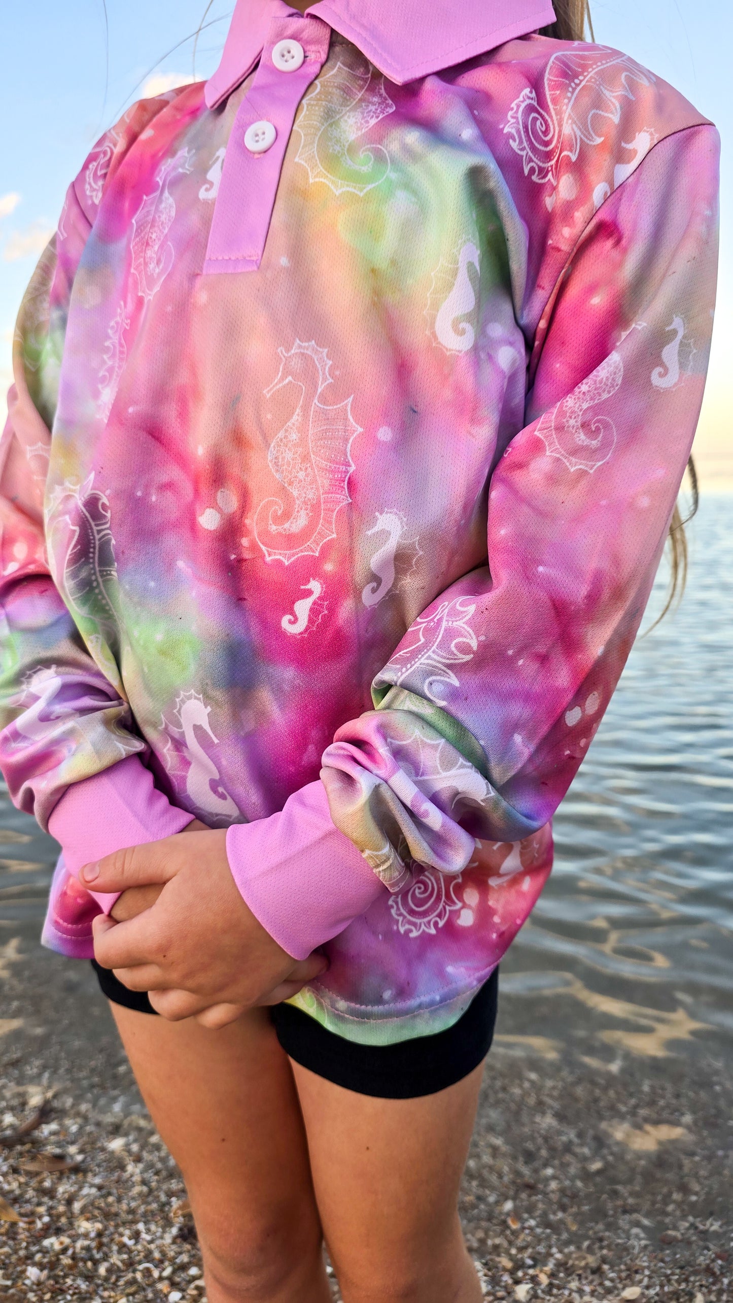 PRE ORDER - Fishing Shirt - Seahorse Symphony