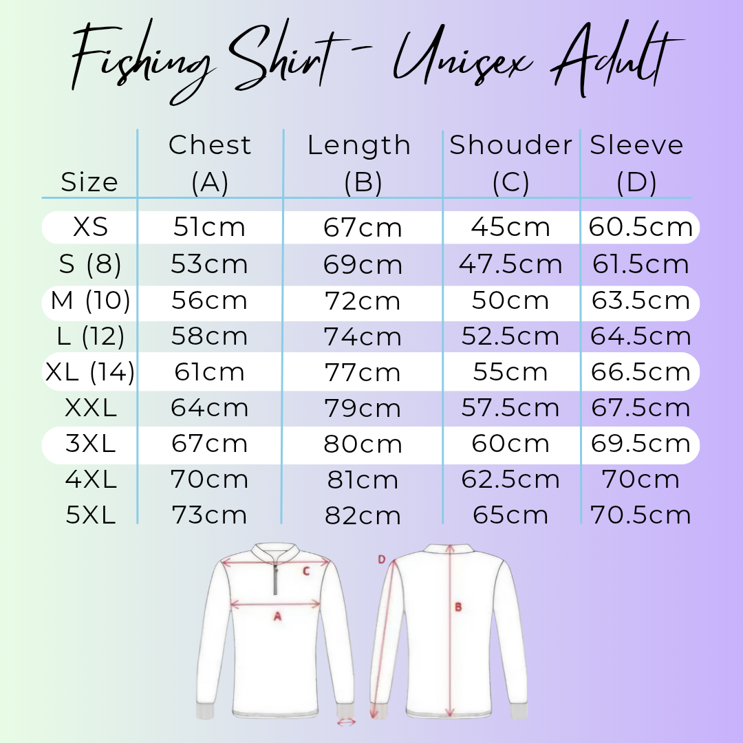 PRE ORDER - Adult Fishing Shirt- Turtle Lagoon