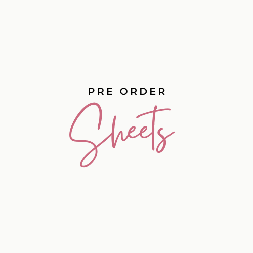 Sheets - PRE ORDER