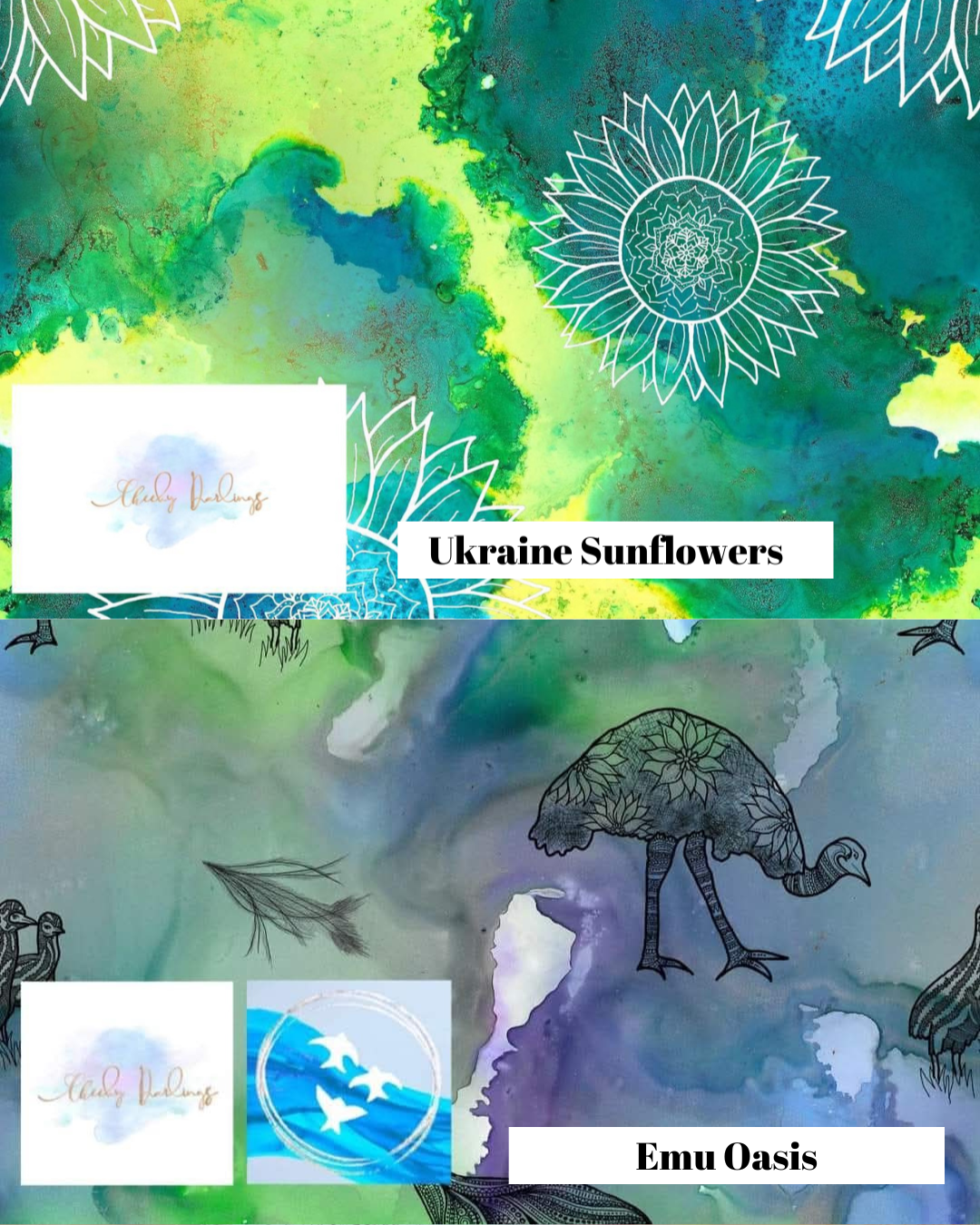 Pillowcases (different print both sides) - Handmade