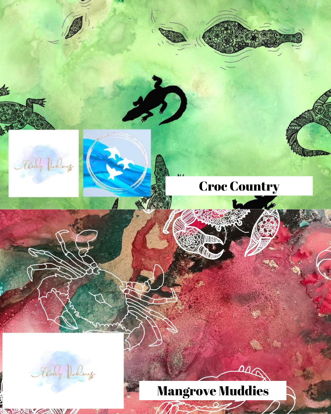Pillowcases (different print both sides) - Handmade