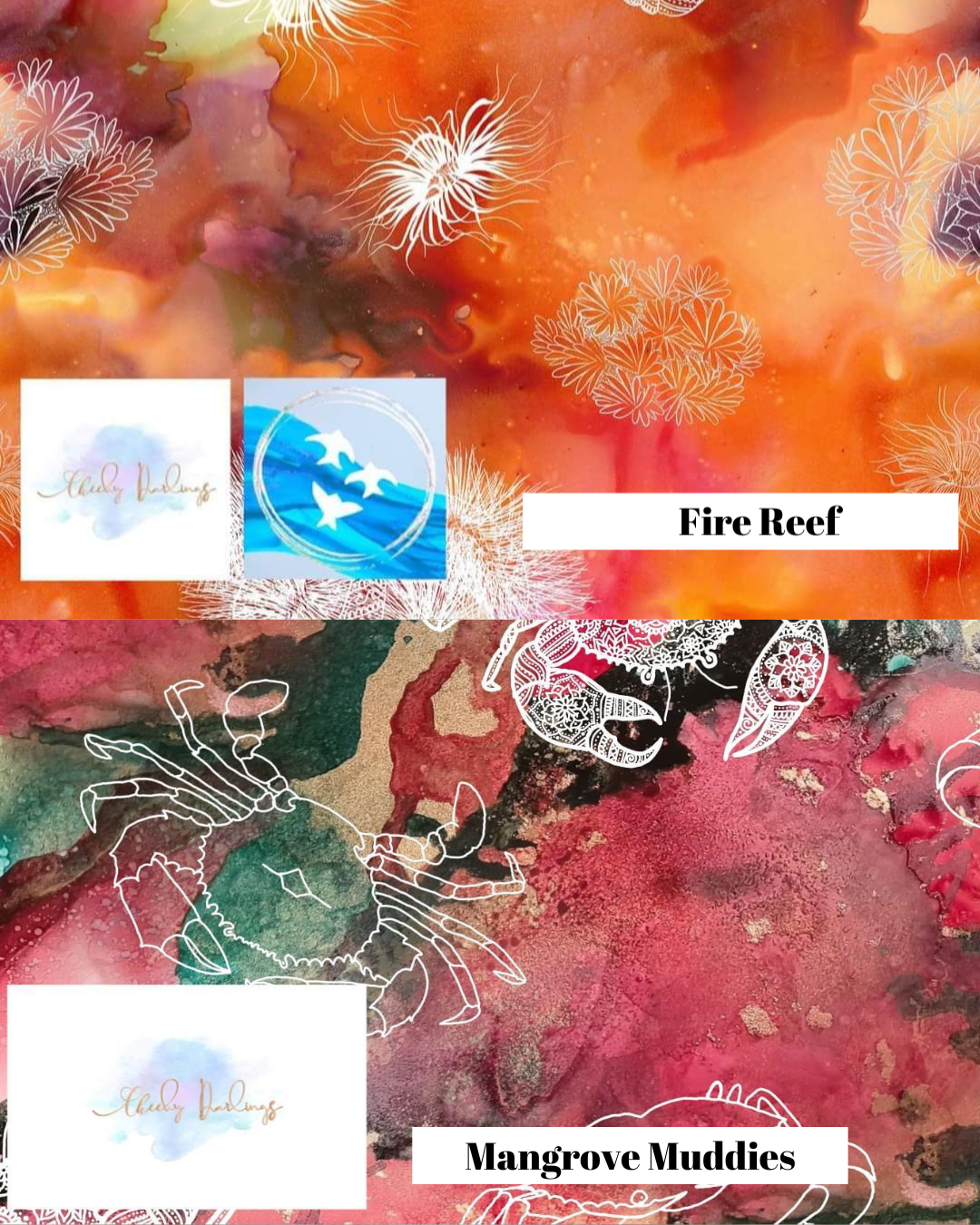 Pillowcases (different print both sides) - Handmade