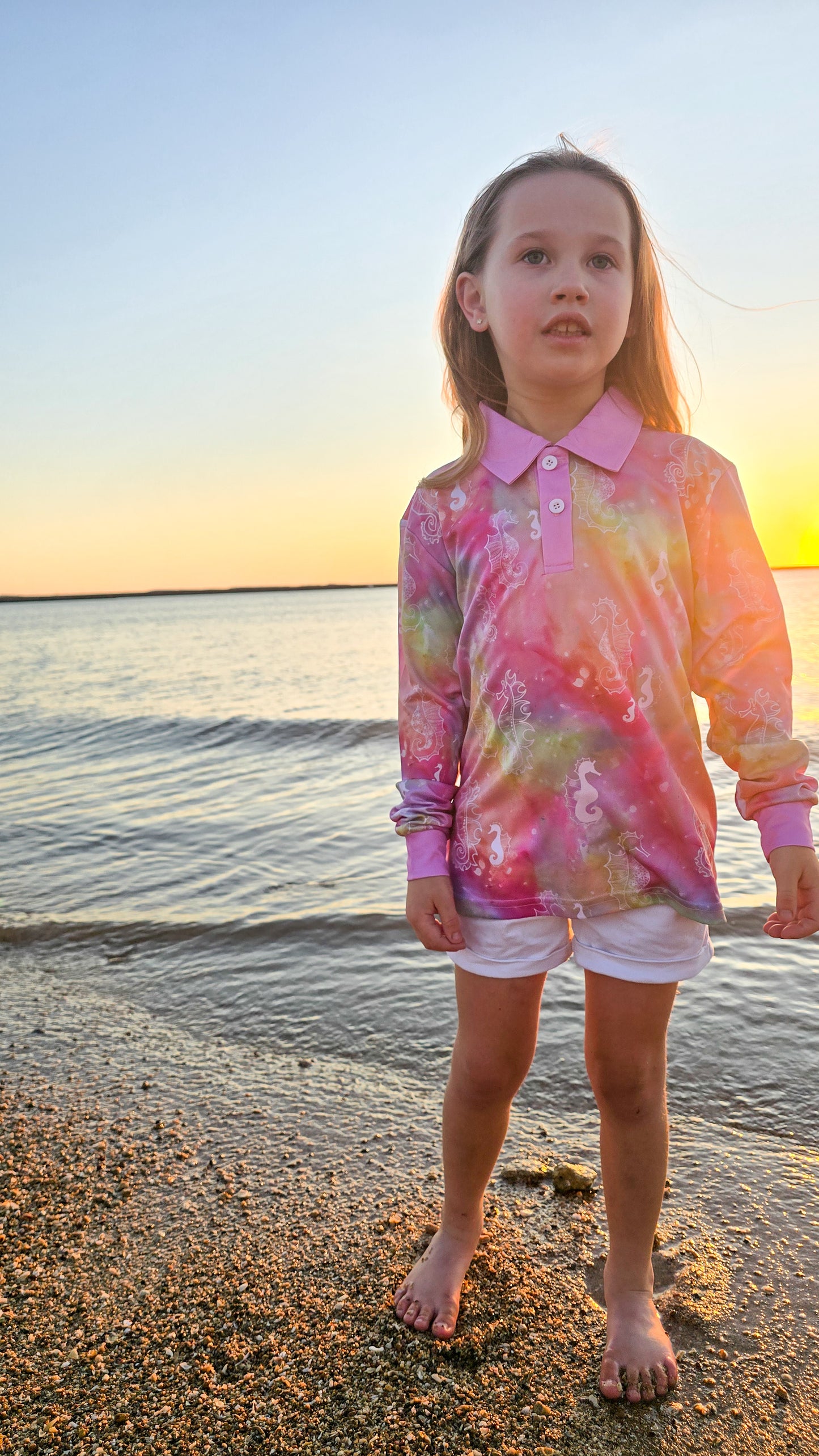 RETAIL - Fishing Shirt - Seahorse Symphony