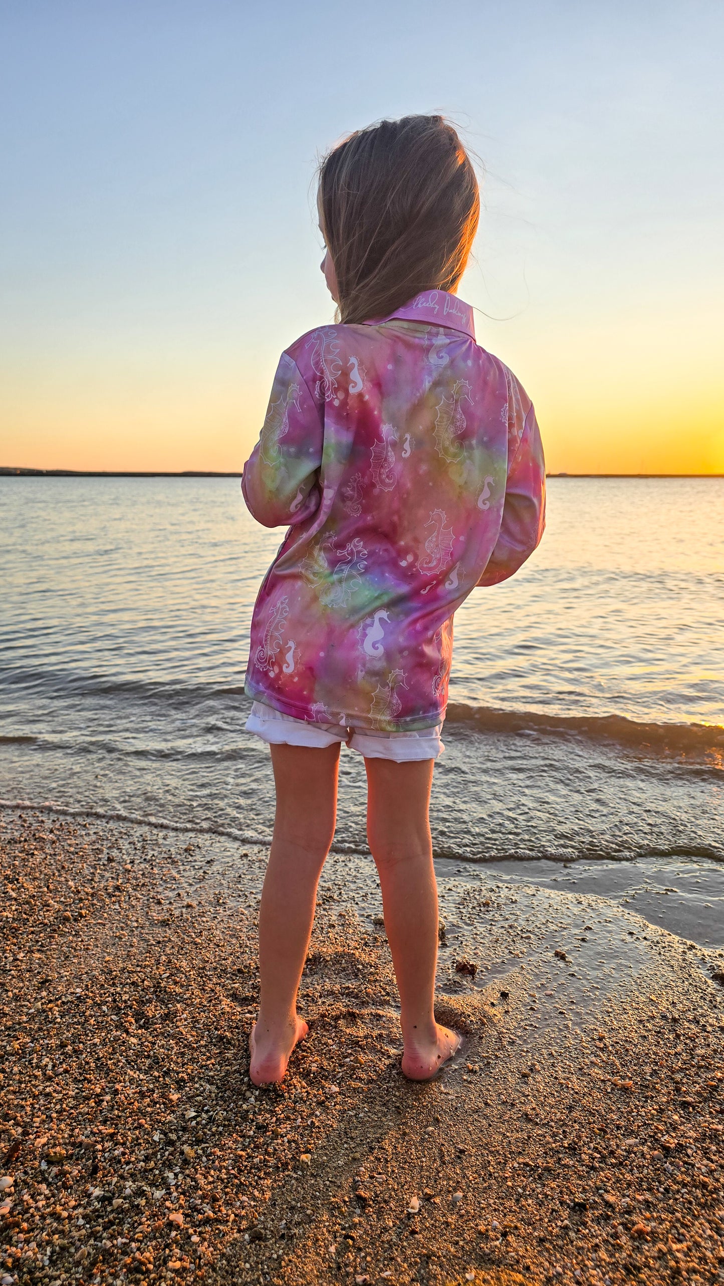 RETAIL - Fishing Shirt - Seahorse Symphony