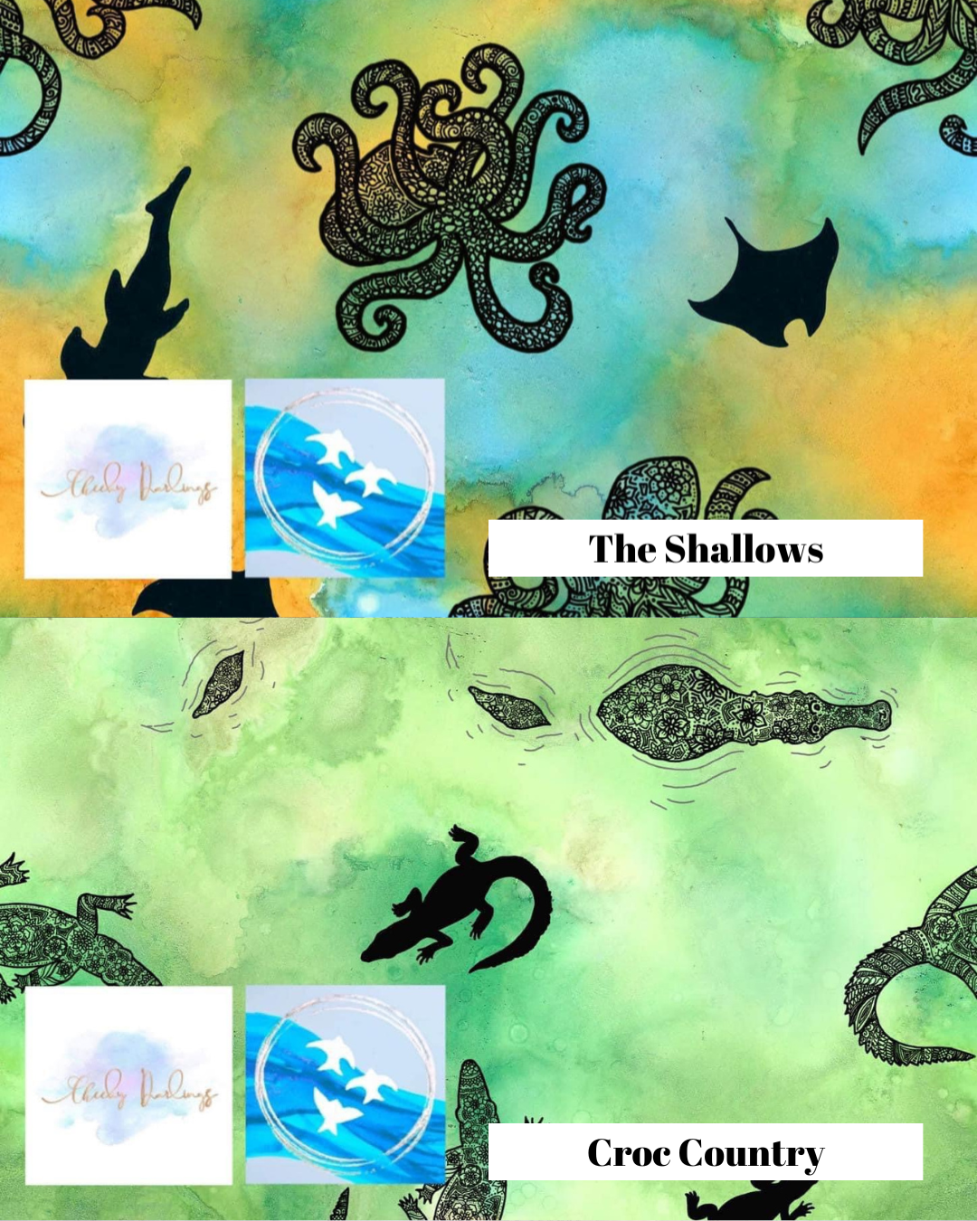 Pillowcases (different print both sides) - Handmade