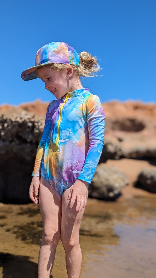 PRE ORDER - Girls bathers - Dolphin Island