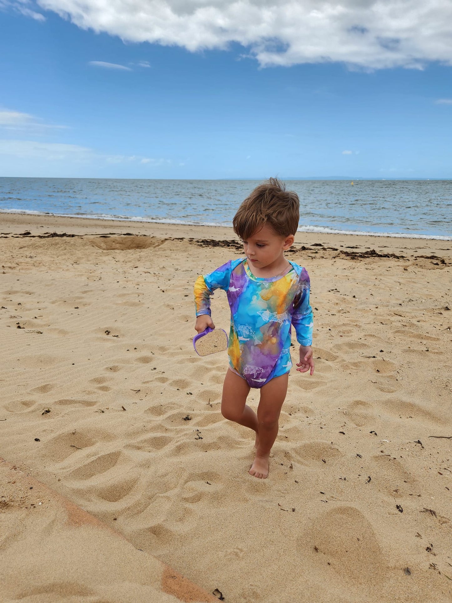 Long sleeve Onesie - Dolphin Island