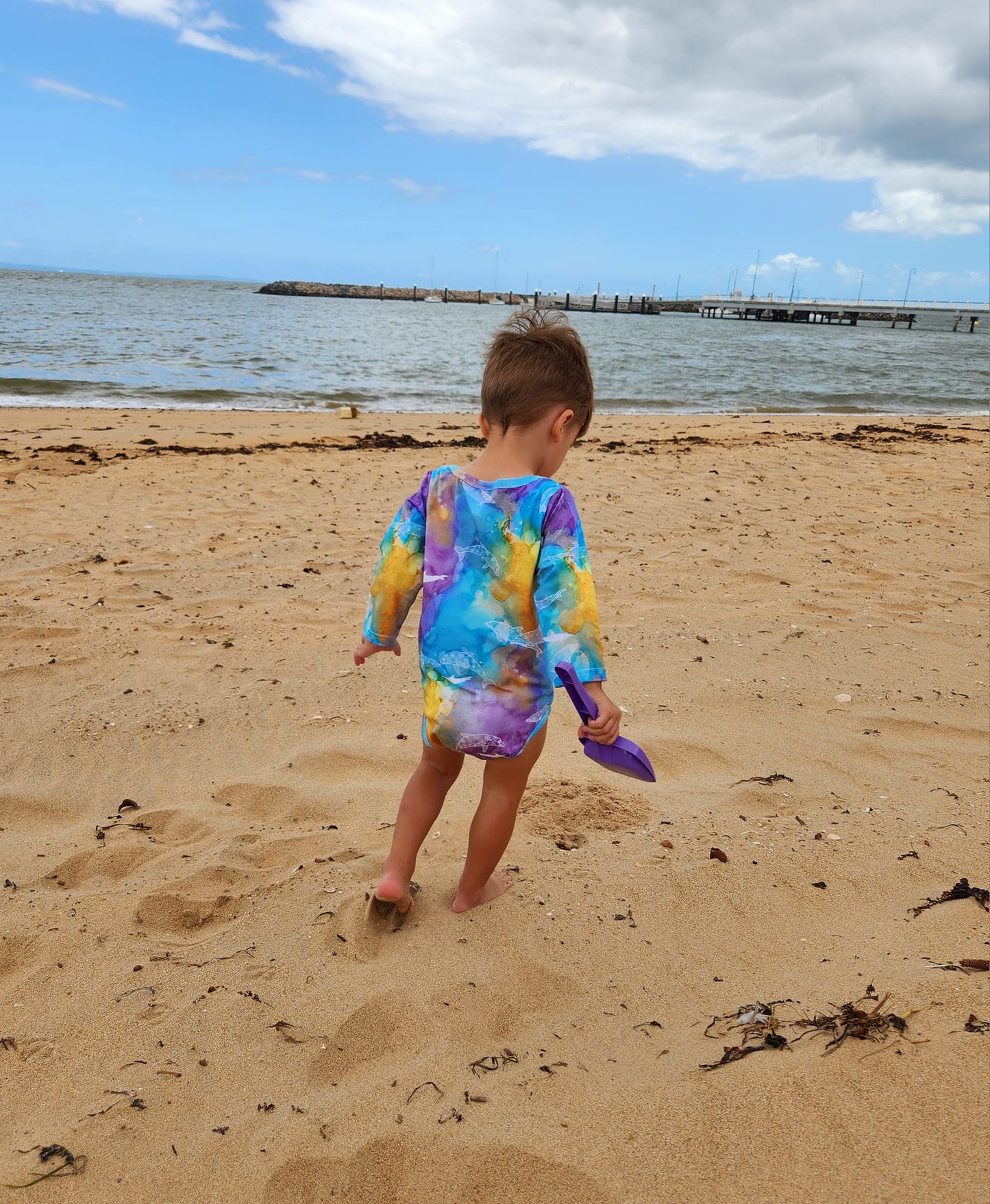 Long sleeve Onesie - Dolphin Island