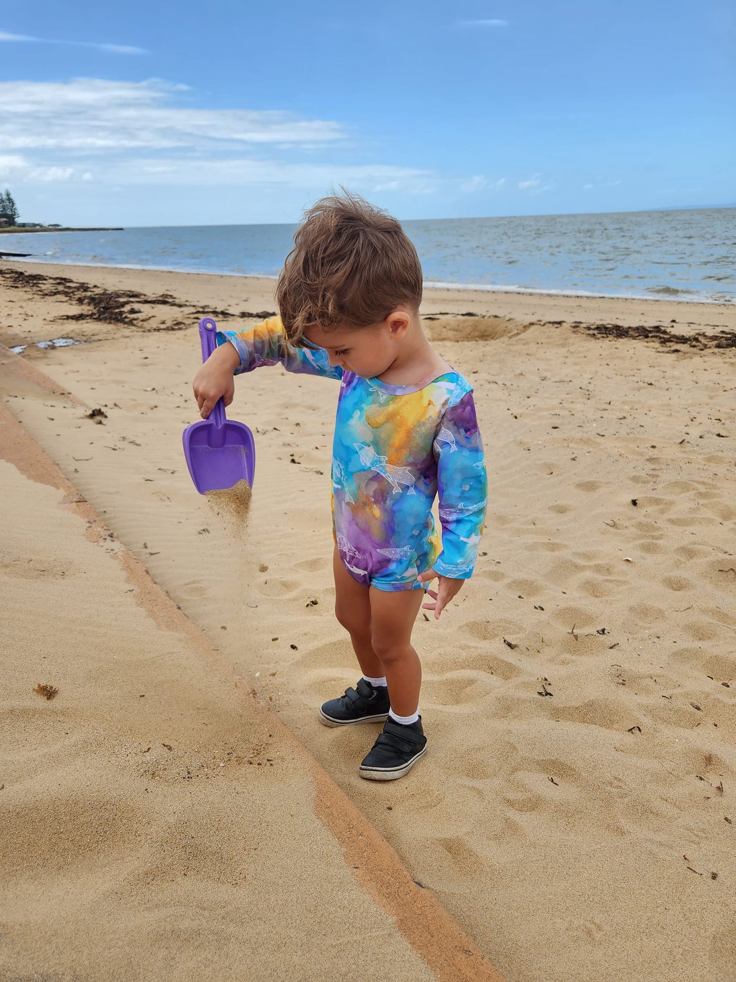 Long sleeve Onesie - Dolphin Island