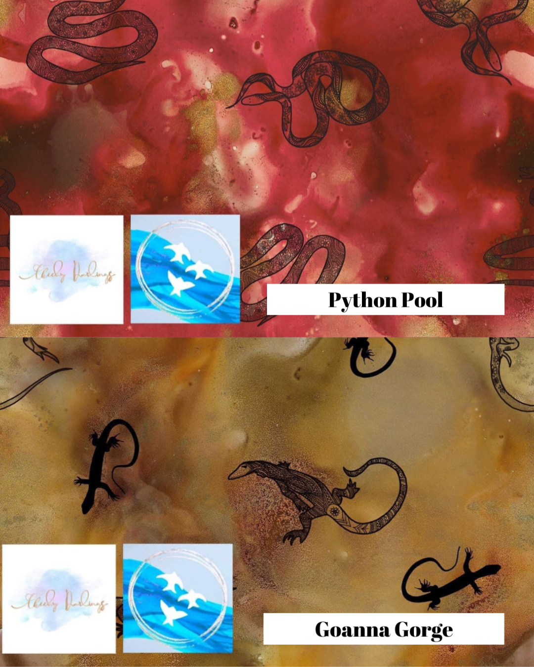 Pillowcases (different print both sides) - Handmade