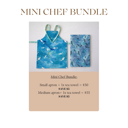 Mini Chef Bundle - Apron + Tea Towl