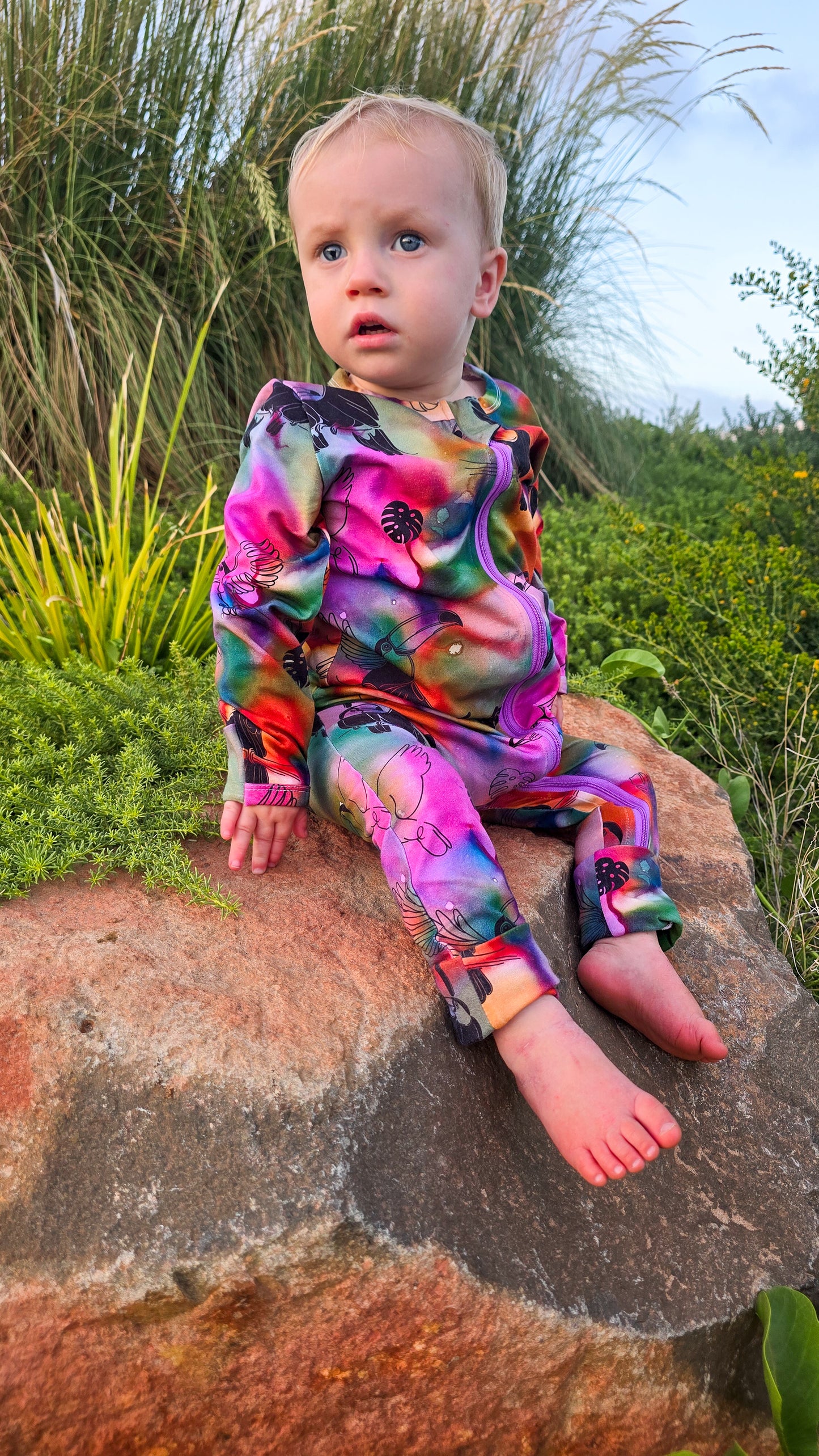 PRE ORDER - Zip Suit - Toucan Tango