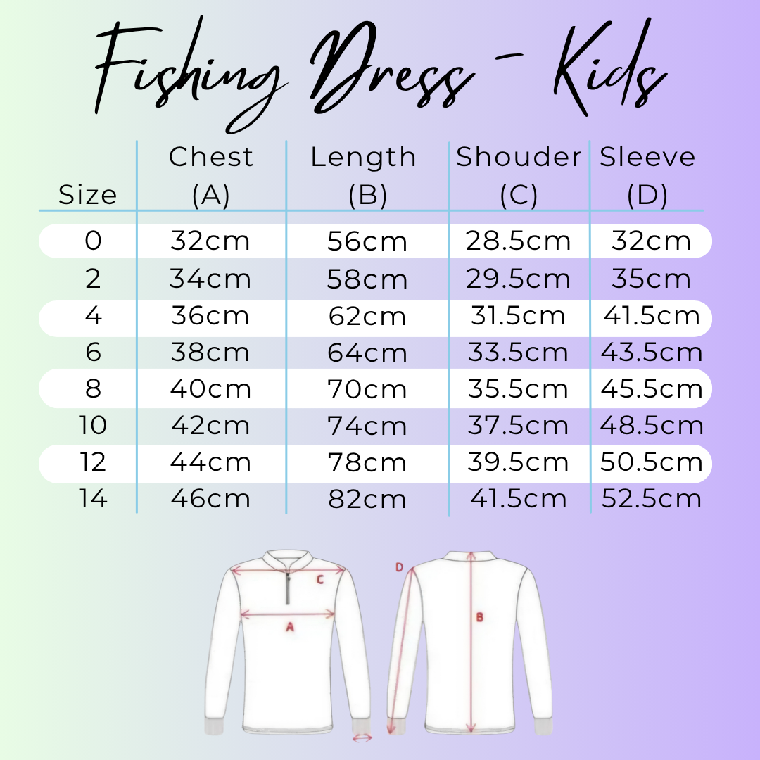PRE ORDER - Kids Fishing Dress - Makaira Magic