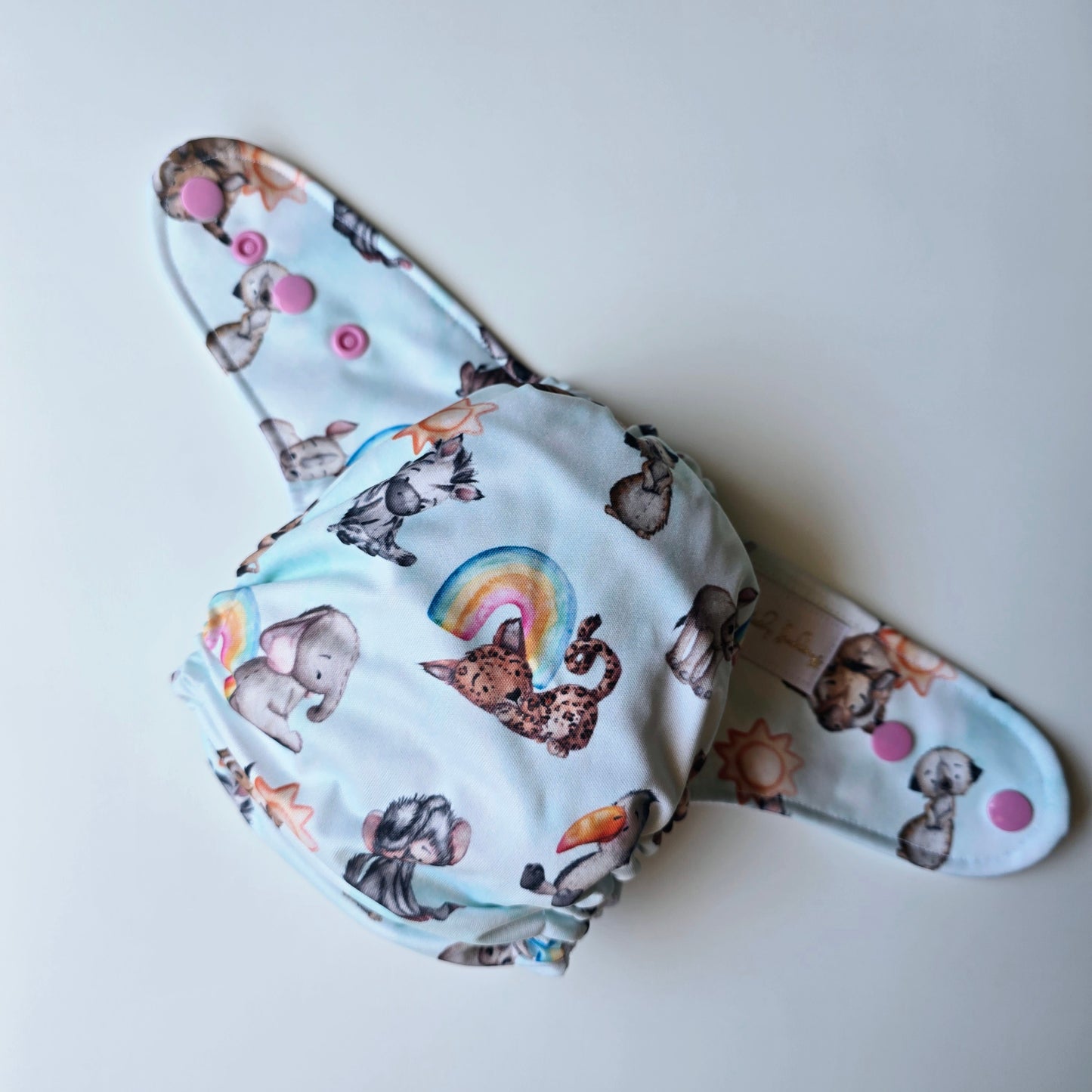 Modern Cloth Nappy - Cute safari