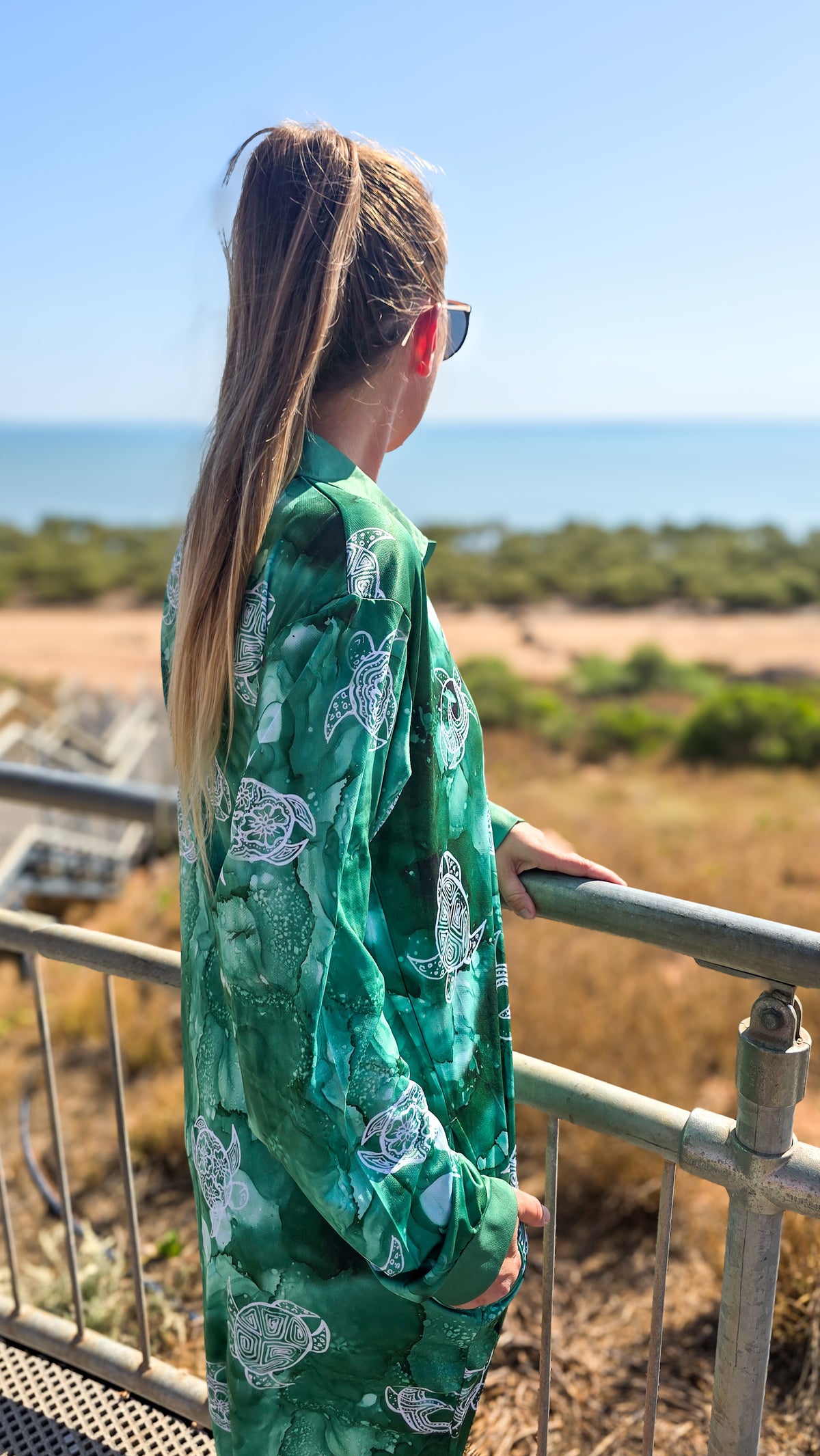 PRE ORDER - Adult Fishing Dress - Turtle Lagoon