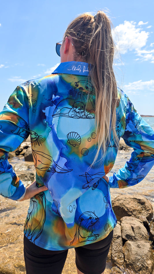PRE ORDER - Adult Fishing Shirt - Otterly Wild