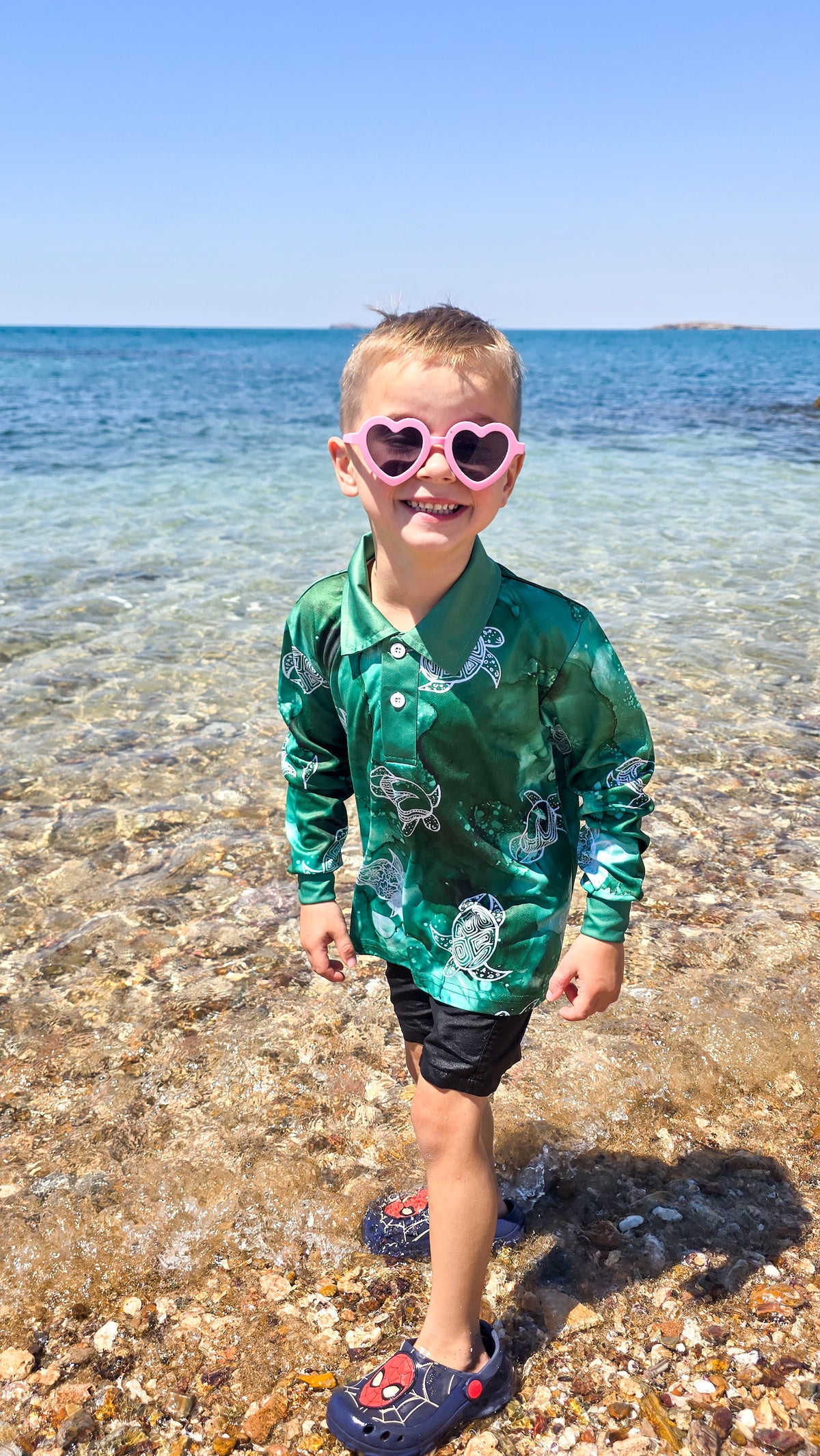 PRE ORDER - Kids Fishing Shirt - Turtle Lagoon