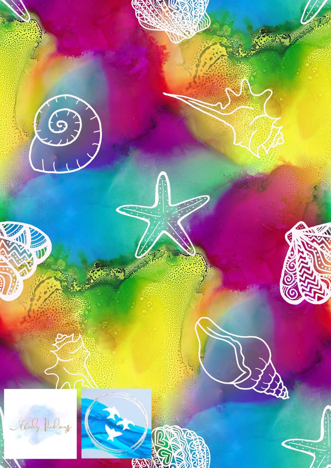 Tote Bag - Rainbow Shells