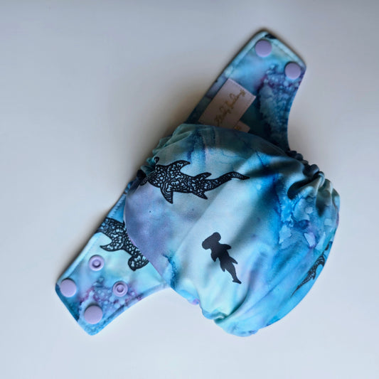 Modern Cloth Nappy - Turquoise Bay