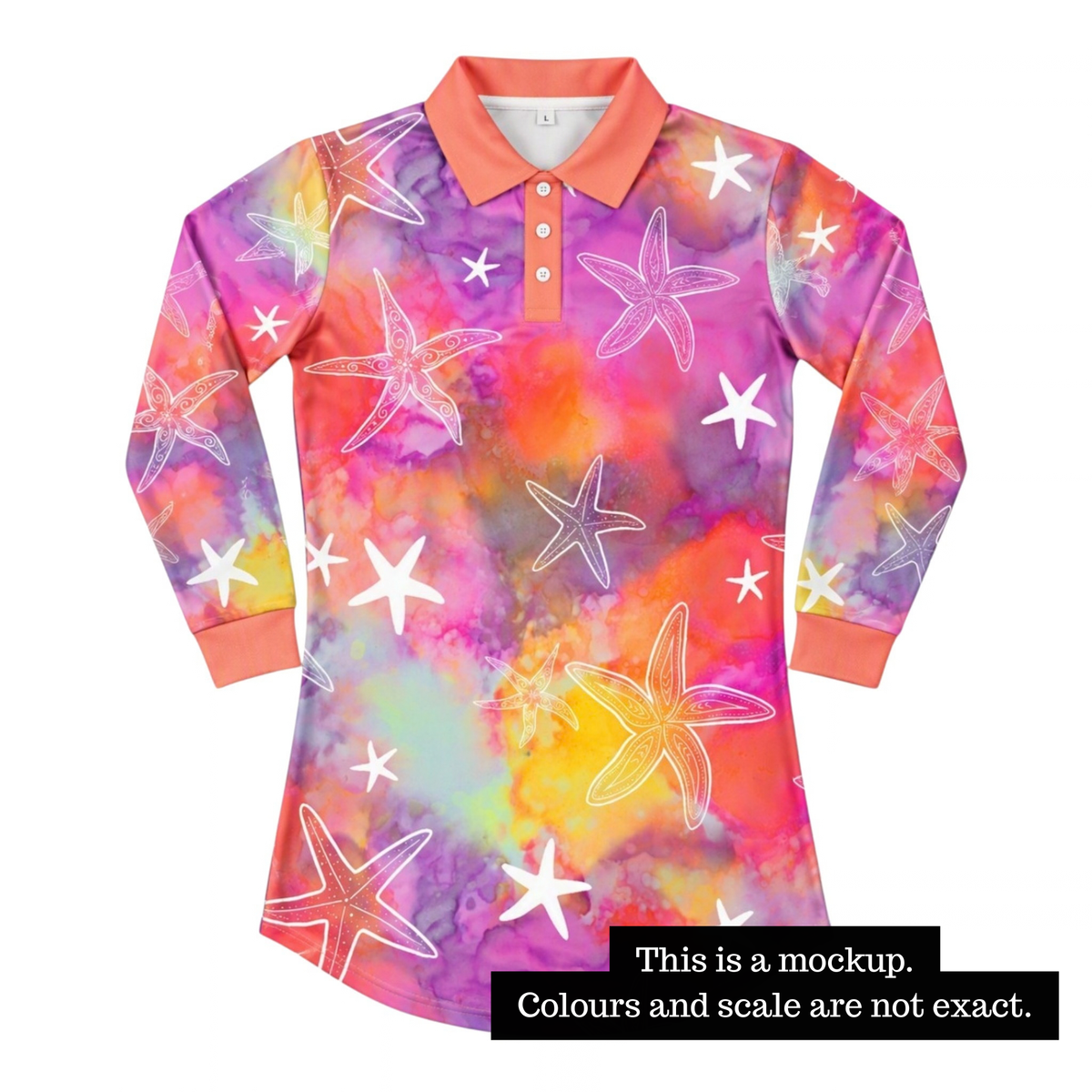 PRE ORDER - Kids Fishing Dress - Sunset Reef