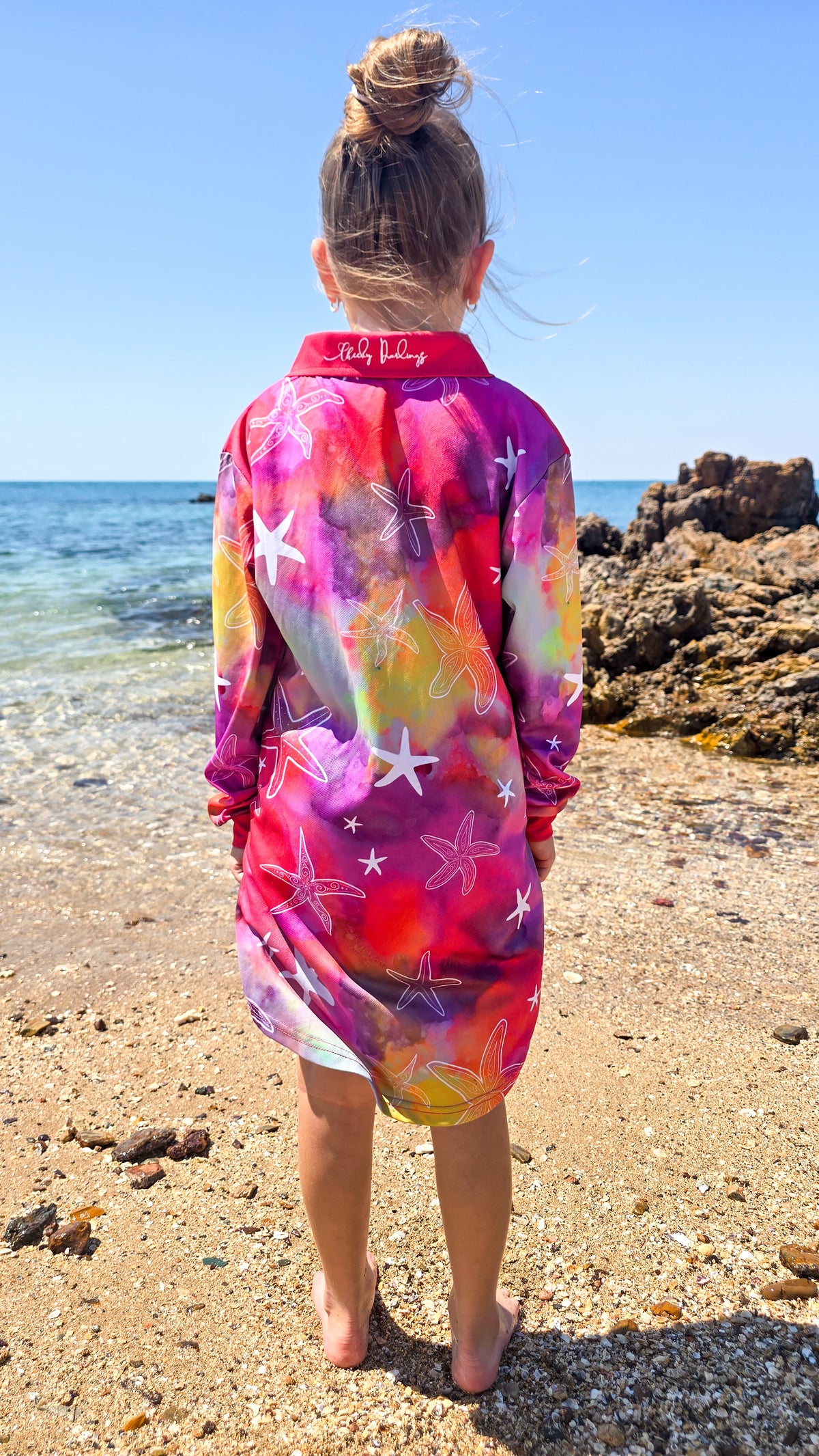 PRE ORDER - Kids Fishing Dress - Sunset Reef
