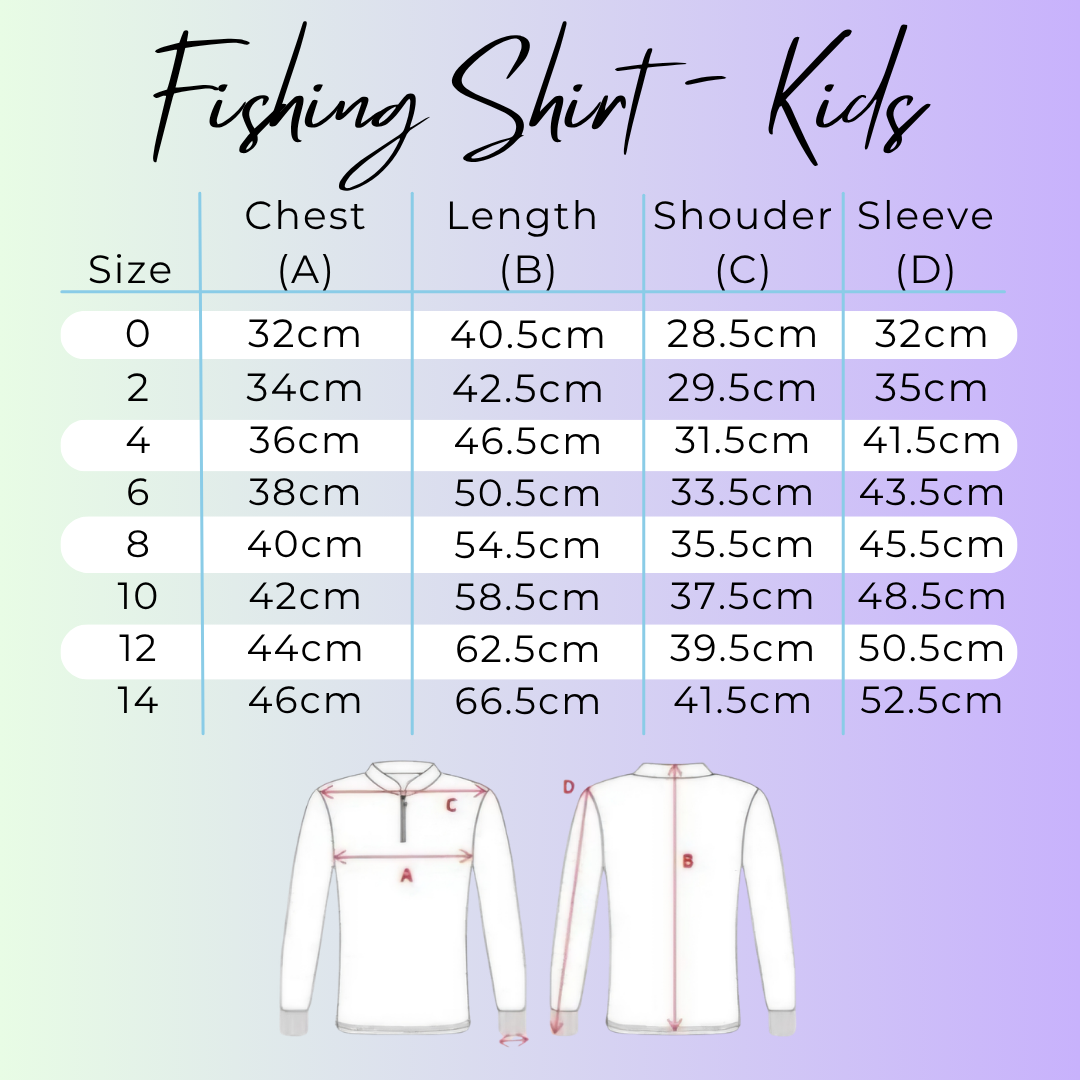 PRE ORDER - Kids Fishing Shirt- Irukandji Cove